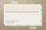 "Cupcakes" - Business Cards in Bubblegum by leslie hamer - Front