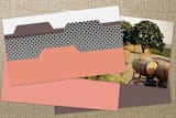 "File Share" - Business Cards in Tomato by Yours Madly - Back of Card Options