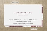 "Floriculturist" - Business Cards in Plum by Lehan Veenker - Front