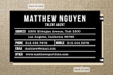 "Just for Entertainment" - Business Cards in Cream by Lehan Veenker - Front