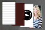 "Real Simple" - Business Cards in Silver by SimpleTe Design - Back of Card Options