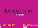 "Retro Chatterbox" - Business Cards in Retro Pink by Mandy Rider - Detail
