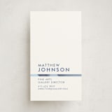"Gallery Director" - Business Cards in Royal Blue by Andres Montaño - Front