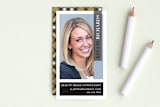 "Vogue Beauty" - Business Cards in Black by Nam Bourassa - Front