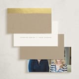 "Gold Dip" - Business Cards in Kraft by Hooray Creative - Back of Card Options