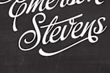 "Chalkboard Charm" - Business Cards in Melon by Jessica Corliss - Detail