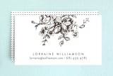 "Gold Sketched" - Business Cards in Charcoal by Phrosné Barwood - Front