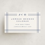 "Modern lines" - Business Cards in Classic Blue by Yuliya Evseeva - Front