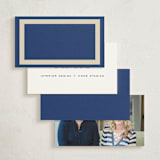 "Theodore" - Business Cards in Navy by Ani Somi - Back of Card Options