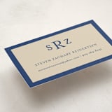 "Theodore" - Business Cards in Navy by Ani Somi - Detail