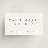 "Letterhead" - Business Cards in Cobalt by Stacey Meacham - Front