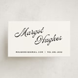 "Vintage Hotel" - Business Cards in Raven by Morgan Kendall - Front
