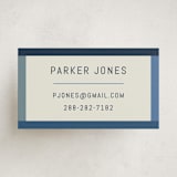 "Wide Frame" - Business Cards in Ocean by Kelly Watkins - Front