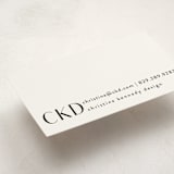 "monogram corner" - Business Cards in Noir by Angela Garrick - Detail