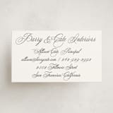 "palazzo" - Business Cards in Soft Black by Benita Crandall - Front