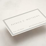 "Frolic" - Business Cards in Slate by Megan Davis - Detail