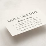 "Hepburn" - Business Cards in Tuxedo by Megan Davis - Detail