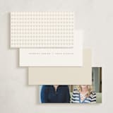 "Be There or Be Square" - Business Cards in Cream by Cleghorn Creative - Back of Card Options