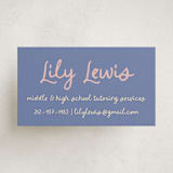 "Cin cin" - Business Cards in Sky by Stephanie Heinrich Godbout - Front