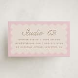 "Macaron Box" - Business Cards in Rose by Leia Matt - Front