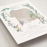 "Elephant Shower" - Baby Shower Invitations in Forest by Lori Wemple - Detail