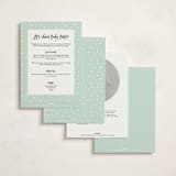 "baby balloon ride" - Baby Shower Invitations in Seafoam by peetie design - Back of Card Options