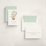 "baby balloon ride" - Baby Shower Invitations in Seafoam by peetie design - Assembled