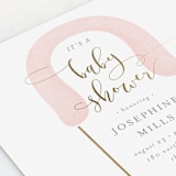 "Diaper Pin" - Baby Shower Invitations in Petal by Lehan Veenker - Detail