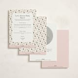 "Love and Flowers" - Baby Shower Invitations in Mint by Juliana Zimmermann - Back of Card Options