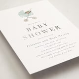 "Love and Flowers" - Baby Shower Invitations in Mint by Juliana Zimmermann - Detail