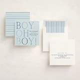 "boy oh boy!" - Baby Shower Invitations in Azure by Annie Shapiro - Assembled