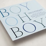 "boy oh boy!" - Baby Shower Invitations in Azure by Annie Shapiro - Detail