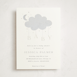"Moon Baby" - Baby Shower Invitations in Slate by Marina Onoprienko - Front