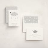 "Moon Baby" - Baby Shower Invitations in Slate by Marina Onoprienko - Assembled