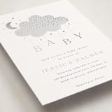 "Moon Baby" - Baby Shower Invitations in Slate by Marina Onoprienko - Detail