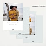 "Moondust" - Baby Shower Invitations in Cloud by Everett Paper Goods - Back of Card Options