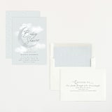 "Moondust" - Baby Shower Invitations in Cloud by Everett Paper Goods - Assembled