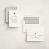 "Swan Shower" - Baby Shower Invitations in Charcoal by Megan Davis - Assembled