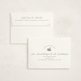 "Swan Shower" - Baby Shower Invitations in Charcoal by Megan Davis - FREE Recipient Addressing