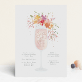 "Botanical Sip n See" - Baby Shower Invitations in Vibrant by Itsy Belle Studio - Front