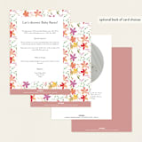 "Botanical Sip n See" - Baby Shower Invitations in Vibrant by Itsy Belle Studio - Back of Card Options