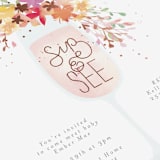 "Botanical Sip n See" - Baby Shower Invitations in Vibrant by Itsy Belle Studio - Detail
