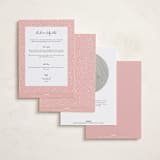"100 days" - Baby Shower Invitations in Blush by Alethea and Ruth - Back of Card Options