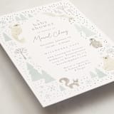 "Arctic friends" - Baby Shower Invitations in Seafoam by Jennifer Wick - Detail