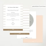 "Floral Pram" - Baby Shower Invitations in Blush by Corie Page - Back of Card Options