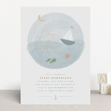 "Set Sail" - Baby Shower Invitations in Pond by Jen Tips - Front