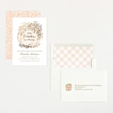 "Little Pumpkin" - Baby Shower Invitations in Peach by Paper Sun Studio - Assembled