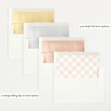 "Little Pumpkin" - Baby Shower Invitations in Peach by Paper Sun Studio - Envelope Liner Options