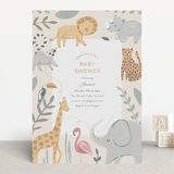 "Safari Dreams" - Baby Shower Invitations in Sunshine by Teju Reval - Front