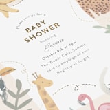 "Safari Dreams" - Baby Shower Invitations in Sunshine by Teju Reval - Detail